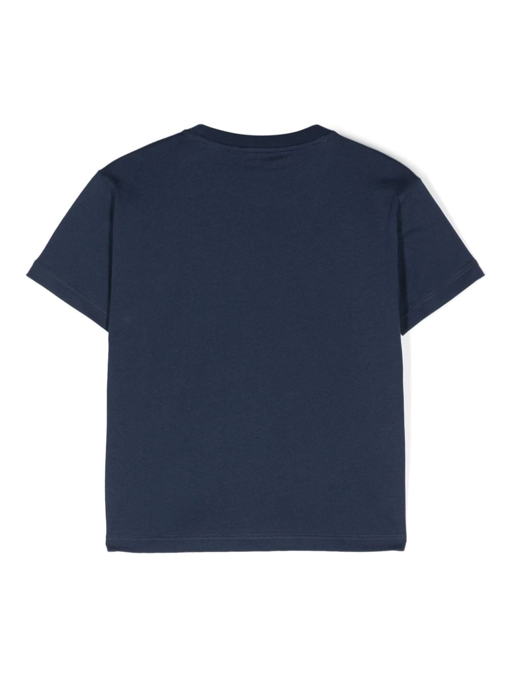 DONDUP KIDS Katoenen T-shirt met logoplakkaat - Blauw