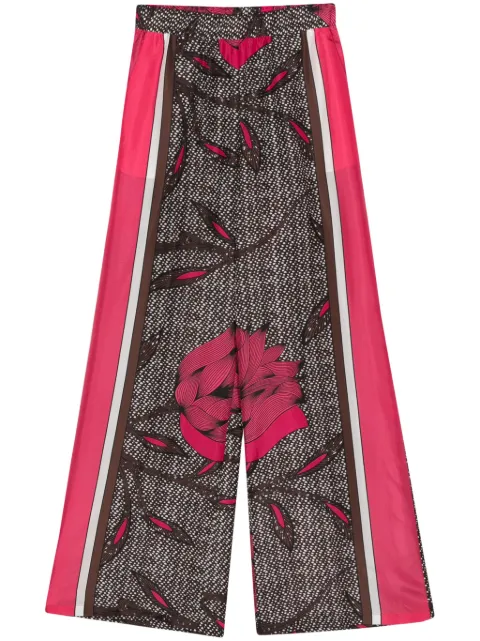 P.A.R.O.S.H. floral-print silk trousers