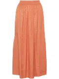 TWINSET monogram-jacquard skirt - Orange
