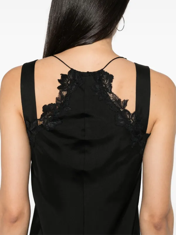 【Dorothee Schumacher】ストライプシルクツイルミディスカート Dorothee Schumacher lace-appliqué Camisole Silk Dress