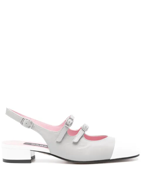 Carel Paris  Abricot leather pumps