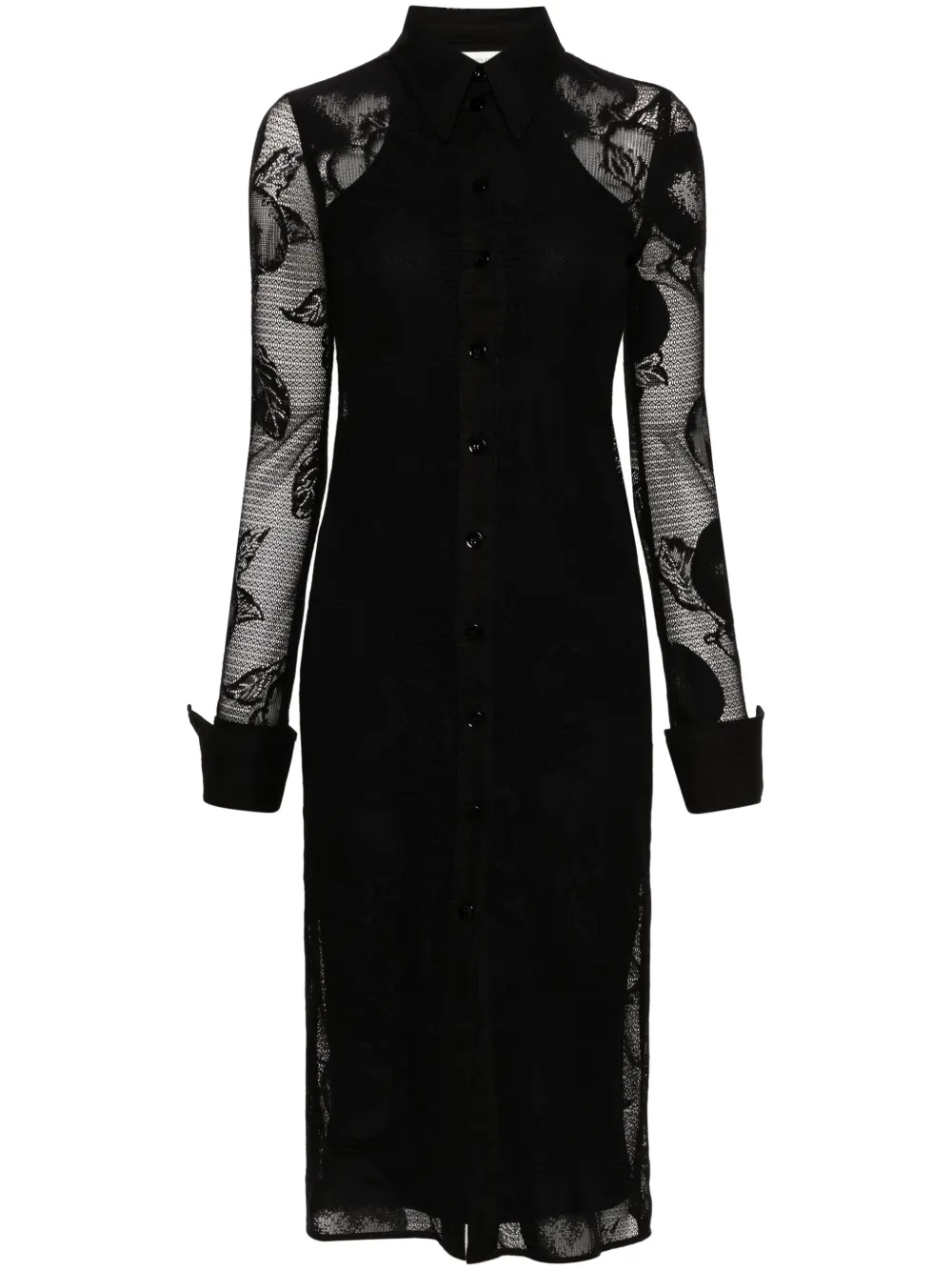 Миди-платье Sportmax Canosa с цветочным узором и кружевом