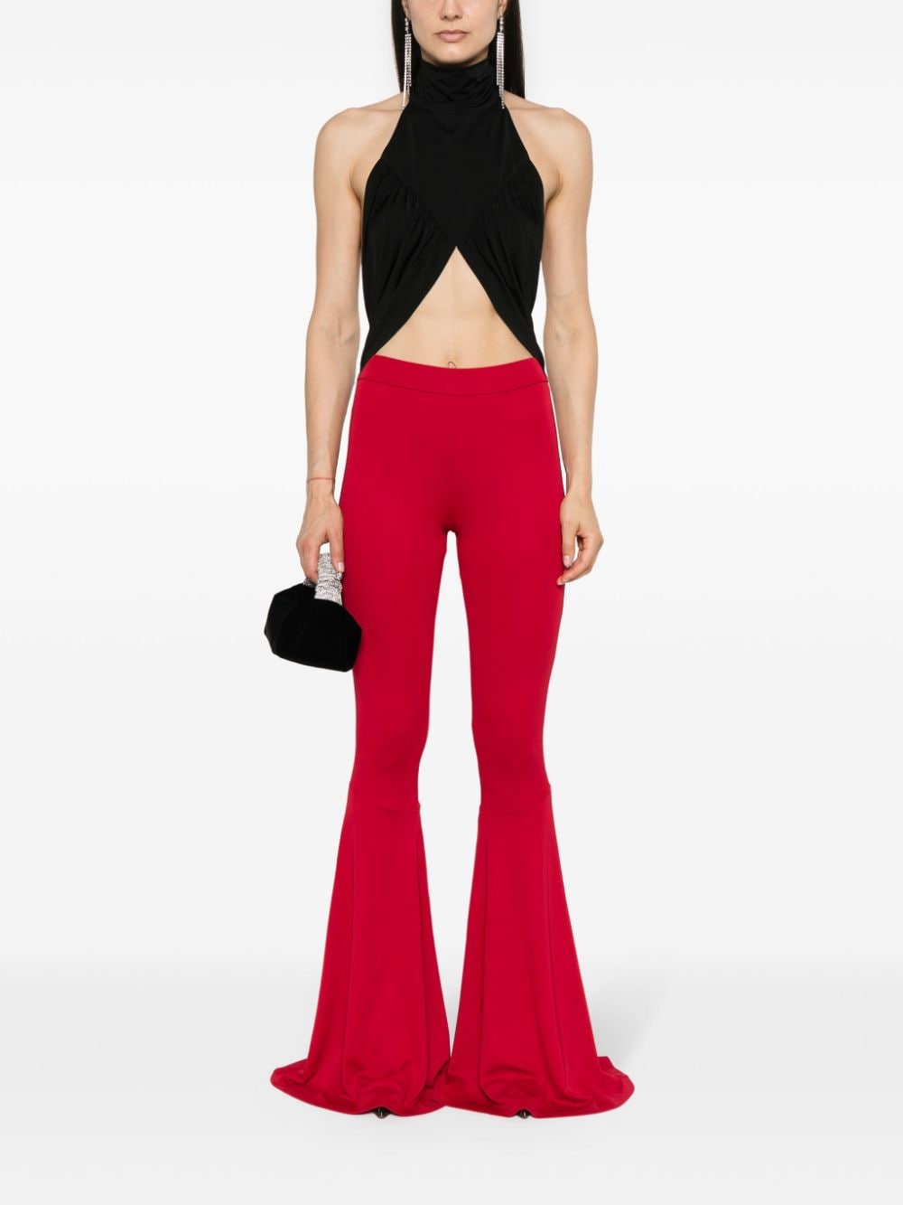 THE ANDAMANE High waist broek Rood