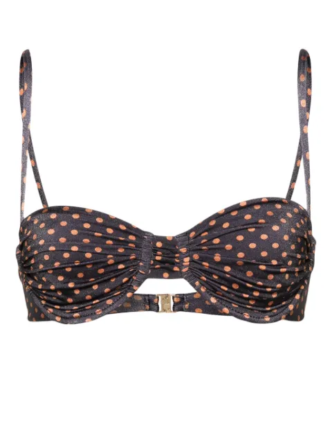 Faithfull the Brand Stefania polka-dot bikini top