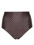 Faithfull the Brand Reyes polka-dot bikini bottoms - Grey
