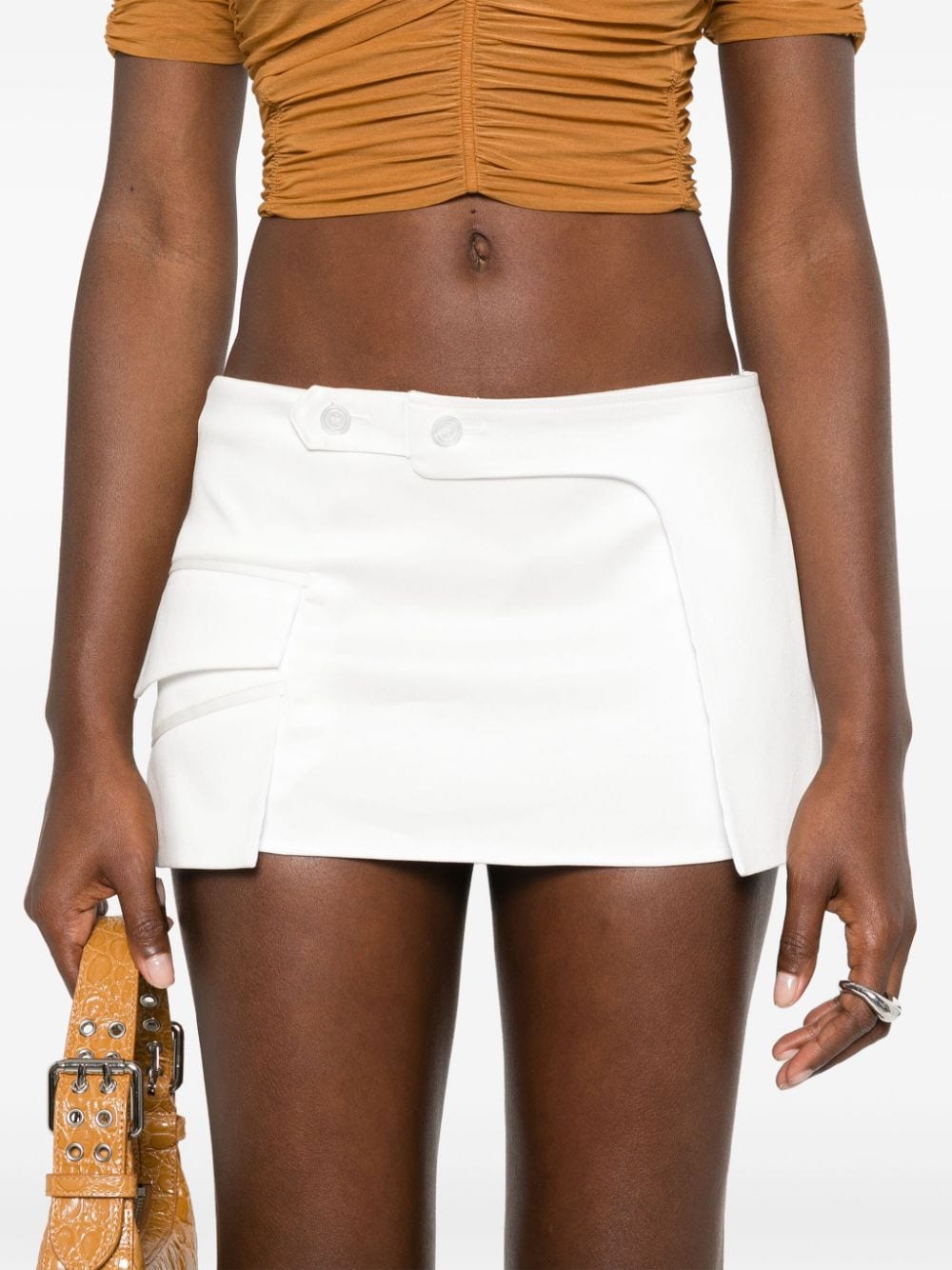 Shop Poster Girl State Mini Skirt In White