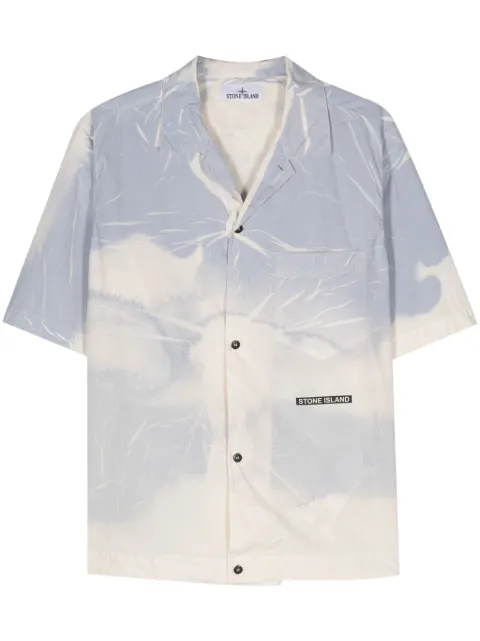 Stone Island abstract short-sleeved shirt