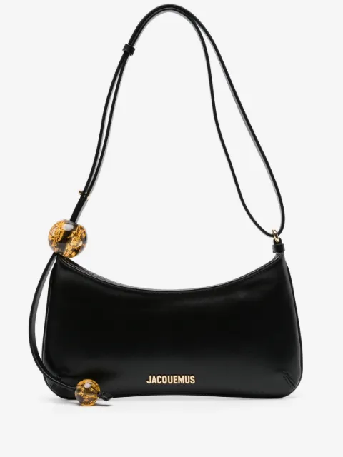 Jacquemus Bisou Perle logo-plaque shoulder bag