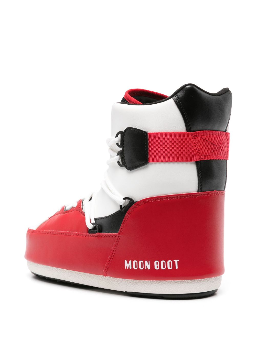 Shop Moon Boot Snowboard Lace-up Sneaker Boots In 红色