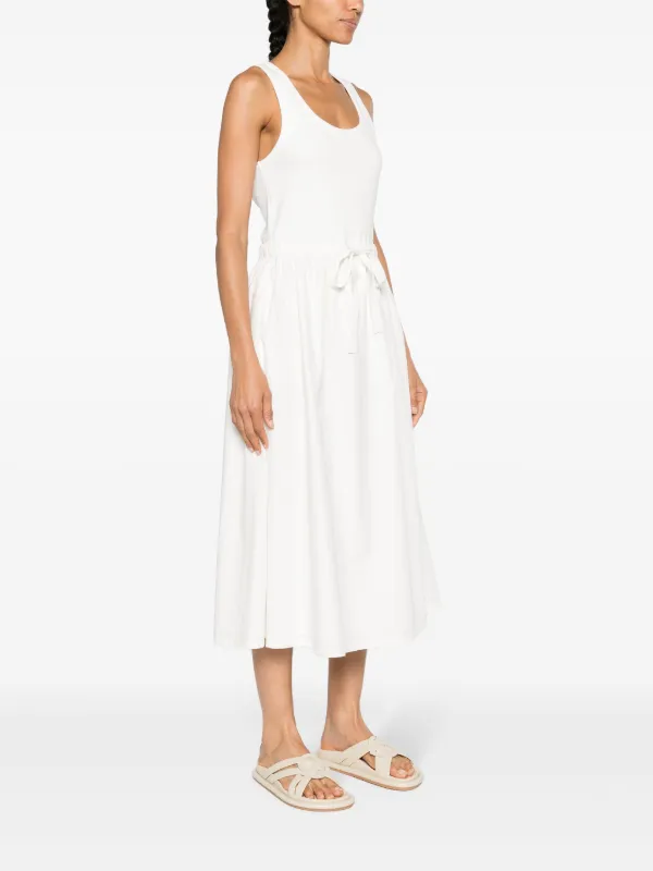 MONCLERモンクレールDrawstring Sleeveless Dressドレス Moncler drawstring-waist Midi Dress | White | FARFETCH