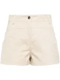 IRO Shaima cut-out cotton shorts - Neutrals