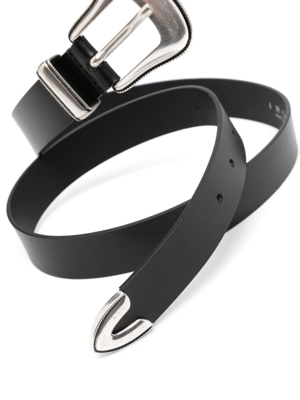 Shop Iro Dorsy Leather Belt In Black