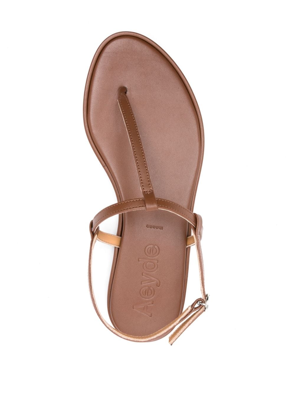 Shop Aeyde Nala Leather Sandals In Brown