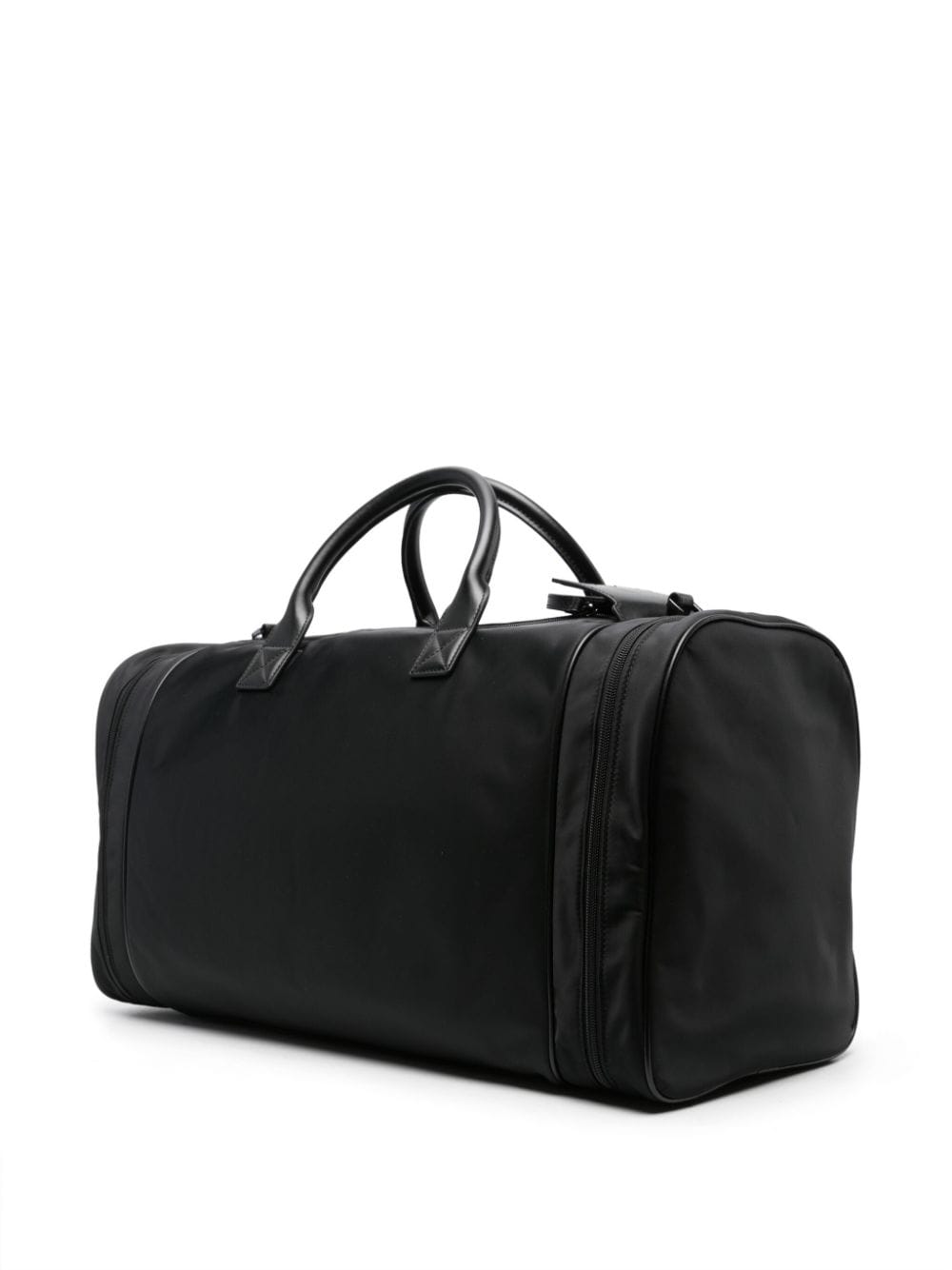 Shop Emporio Armani Asv Logo-appliqué Holdall In Black