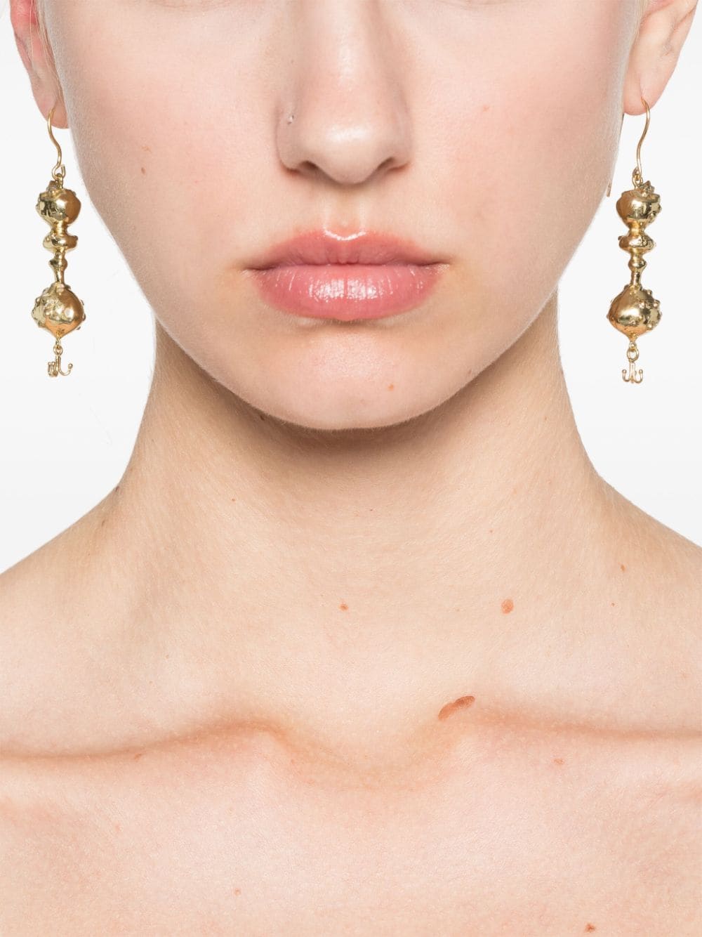 ALEMAIS drop-design earrings - Goud