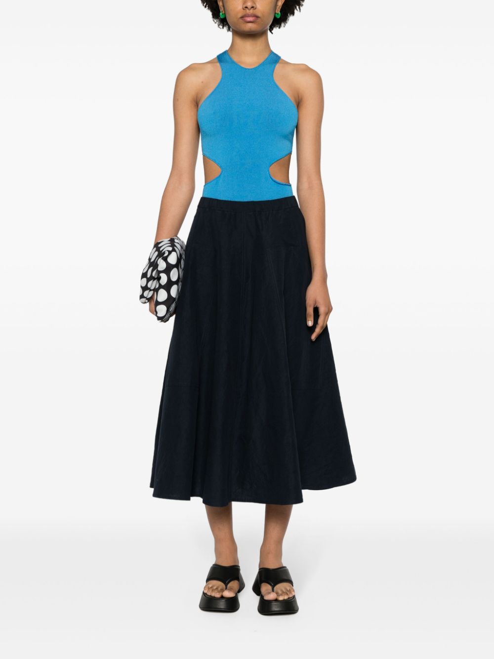 Sofie D'hoore Flared midi-rok - Blauw