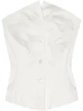 POSTER GIRL Court corset top - White