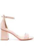 Santoni 75mm leather sandals - Pink