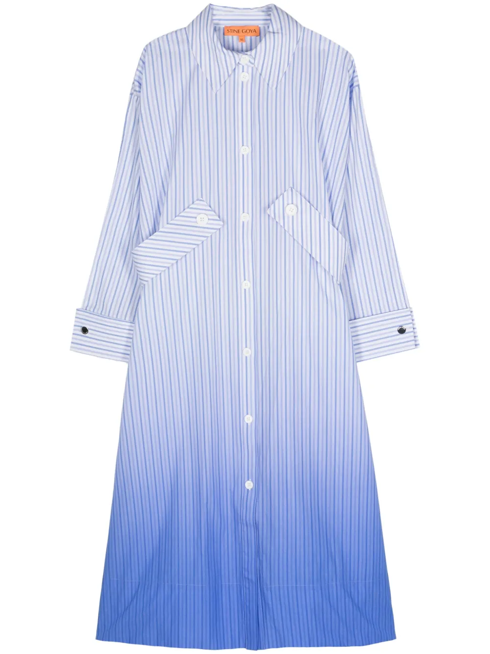 Stine Goya Blousejurk met kleurverloop Blauw