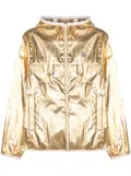 Moncler Roques laminated hooded jacket - Gold