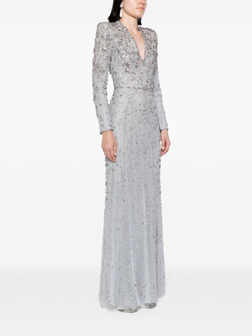 Cheap Jenny Packham Celeste crystal tulle gown Women