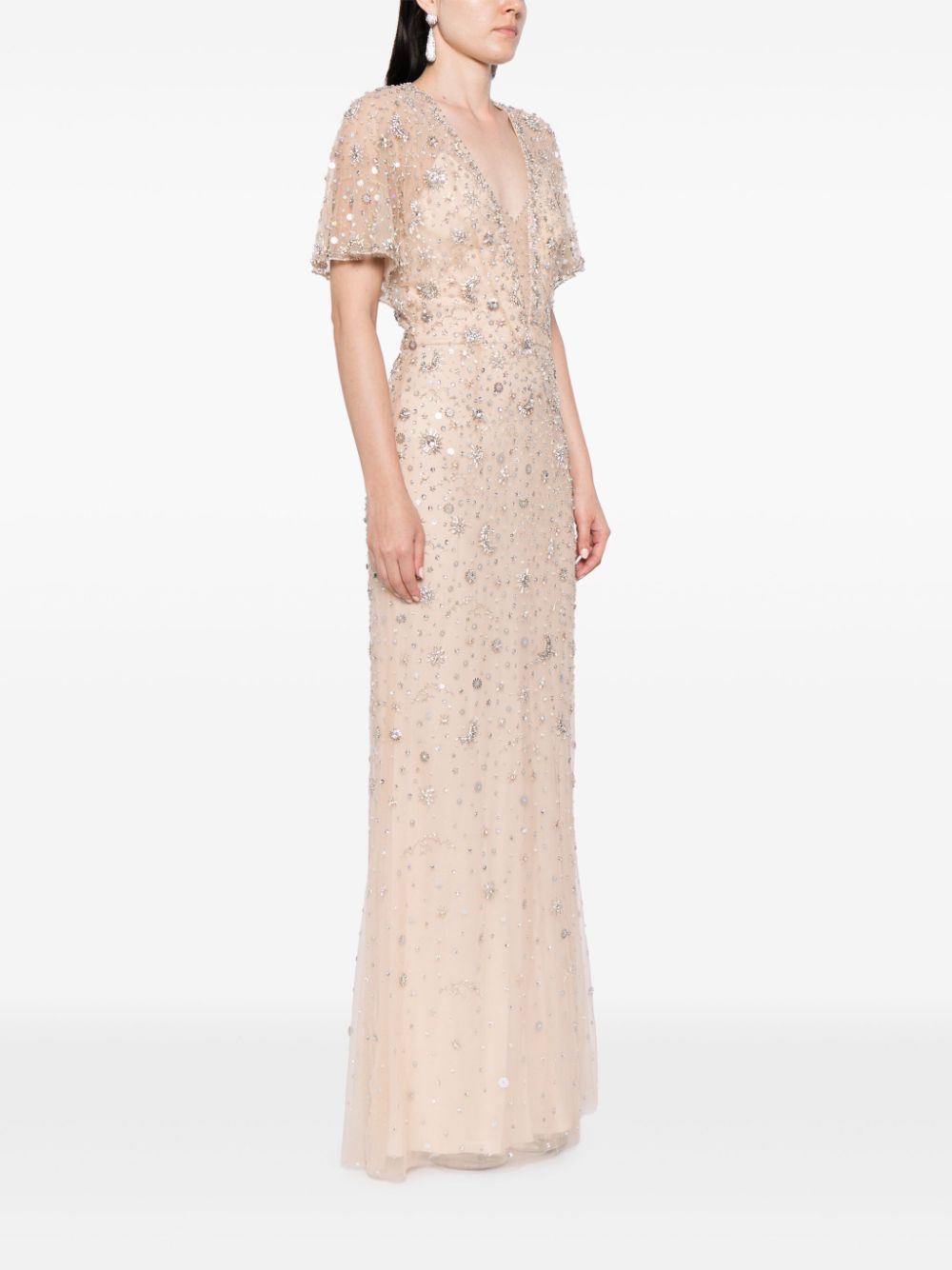 Jenny Packham Luna crystal-embellishment gown Women