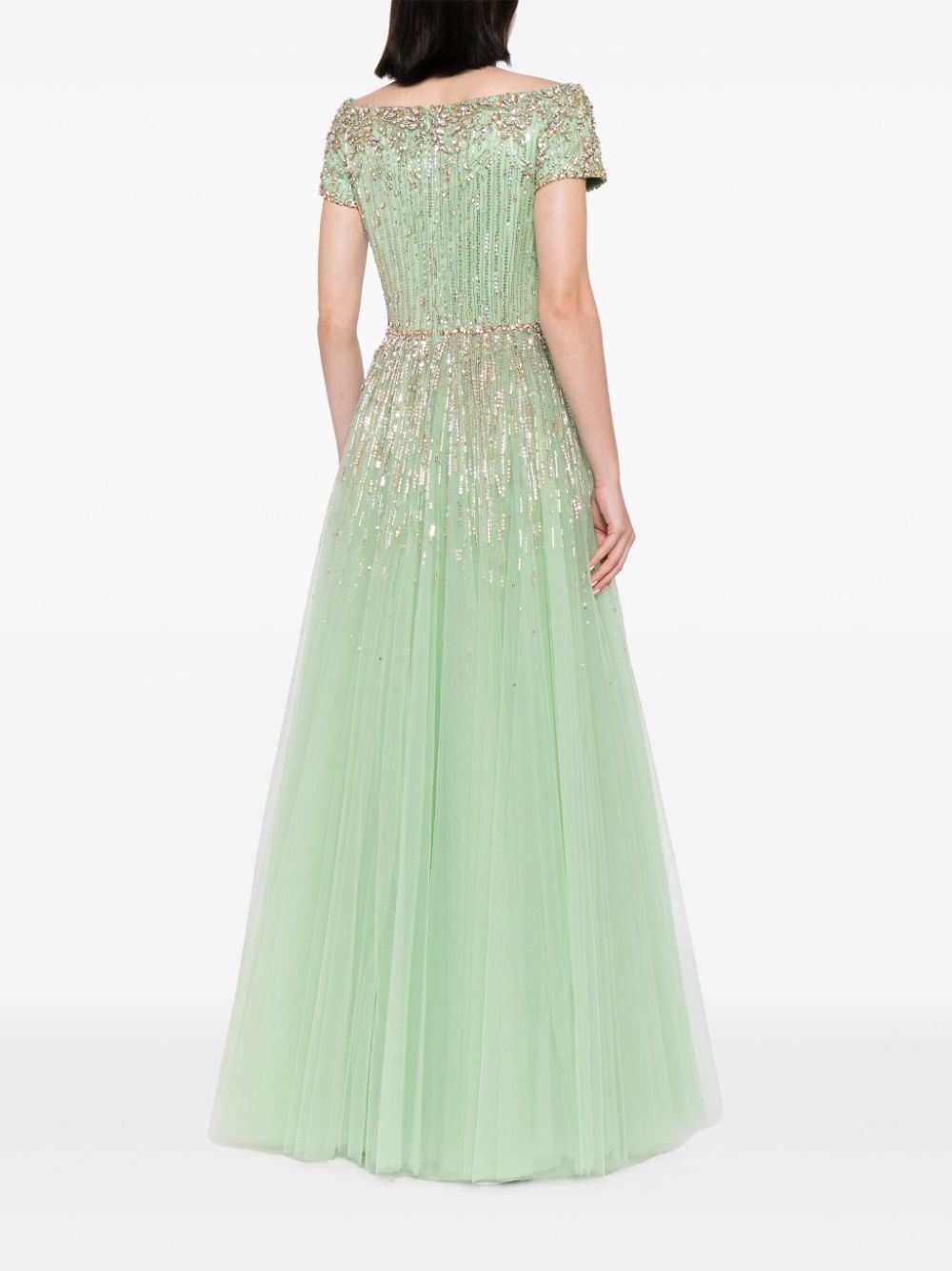 Cheap Jenny Packham Lyra crystal tulle gown Women