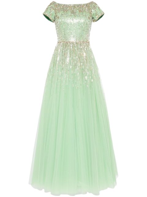 Jenny Packham Lyra crystal tulle gown Women