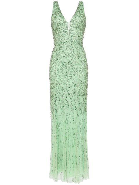 Jenny Packham Libra crystal-embellished gown Women