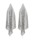 Rabanne crystal-embellished drop earrings - Silver