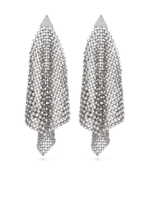 Rabanne crystal-embellished drop earrings Women