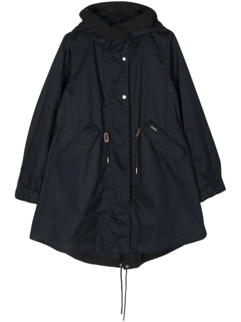 Woolrich tied-waist hooded parka coat
