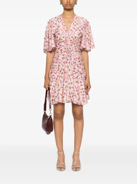 ISABEL MARANT Lienne geometric minidress RO0496FAB2J17I - 1