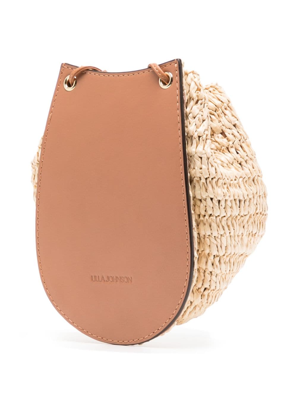 Ulla Johnson Paloma woven drawstring crossbody bag - Beige