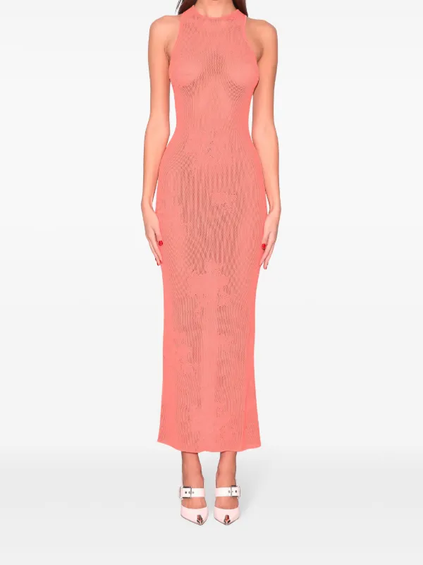 open knit mini dress Gabby Fold Over Open Knit Mini Dress  edikted