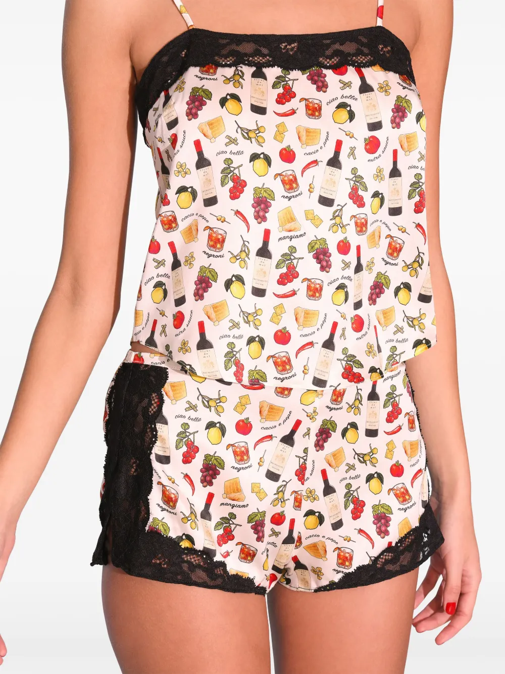 Fleur Du Mal Charlotte top met kant Wit