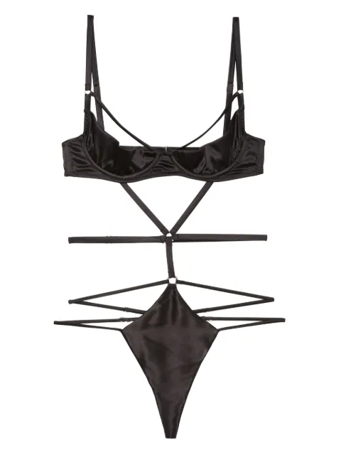 Fleur Du Mal strappy bondage underwire bodysuit