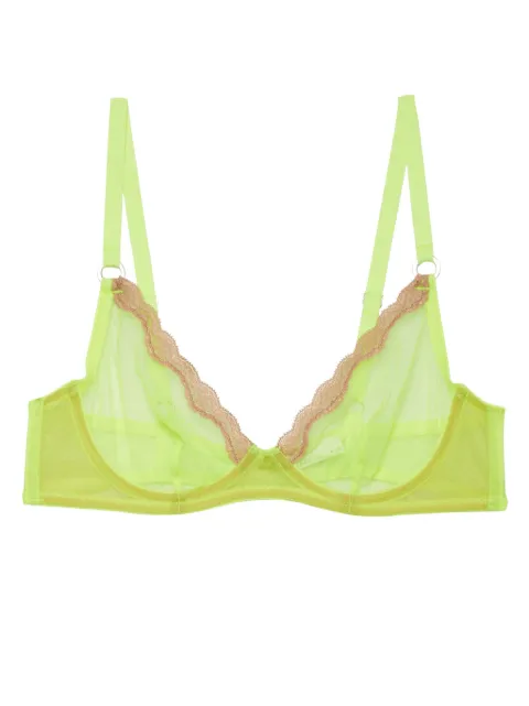 Fleur Du Mal sheer tulle demi bra