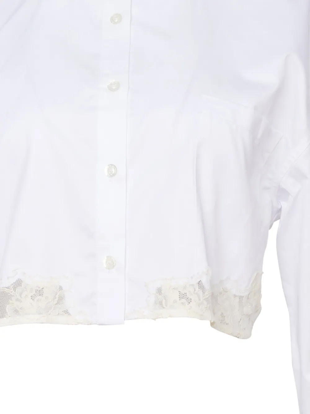 fleurdumal Fleur Du Mal Cropped shirt - Wit