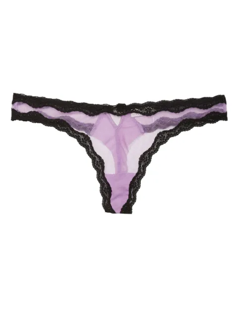 Fleur Du Mal tanga de tul traslúcido