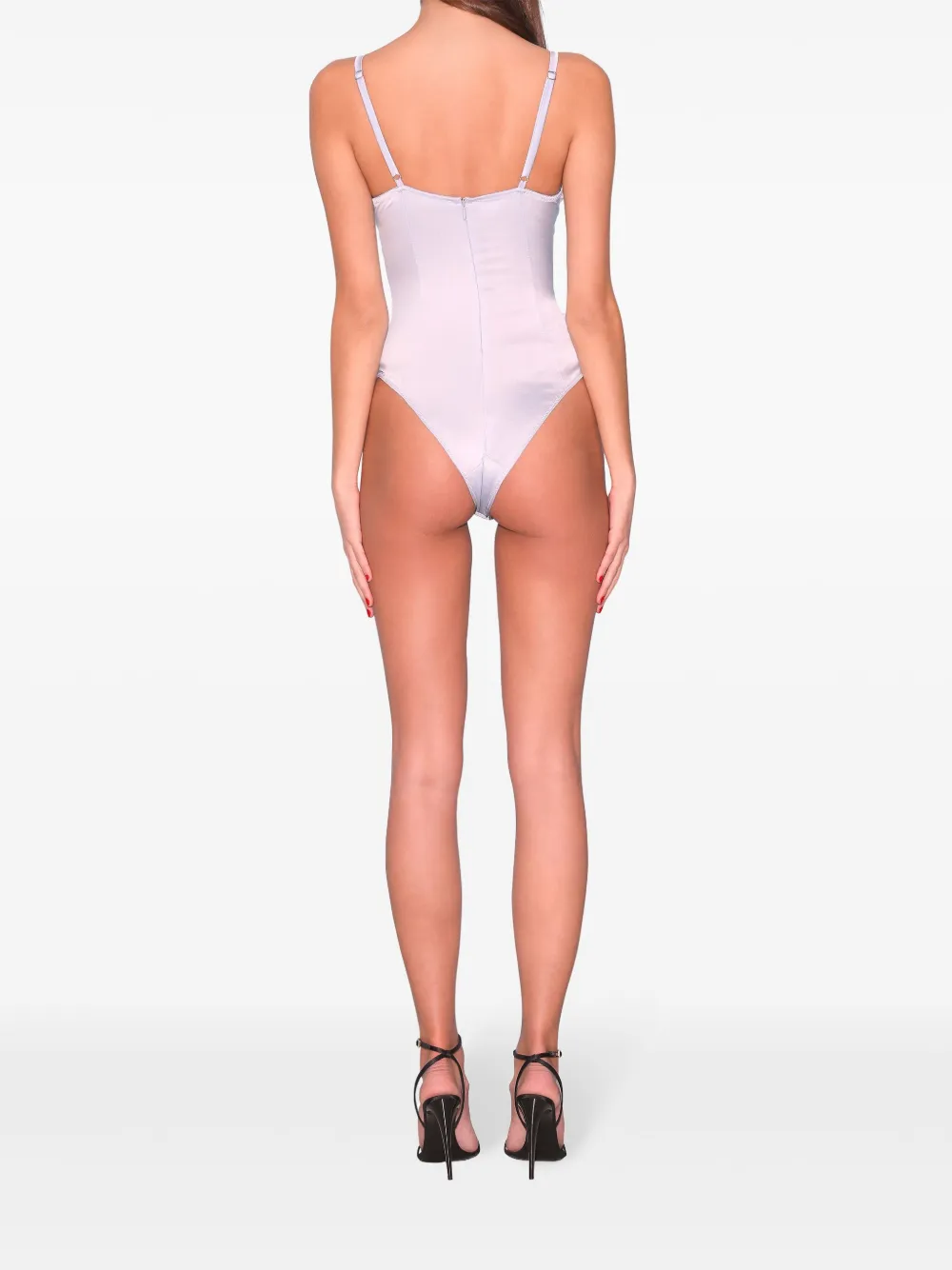 Fleur Du Mal Iris body met kant Roze
