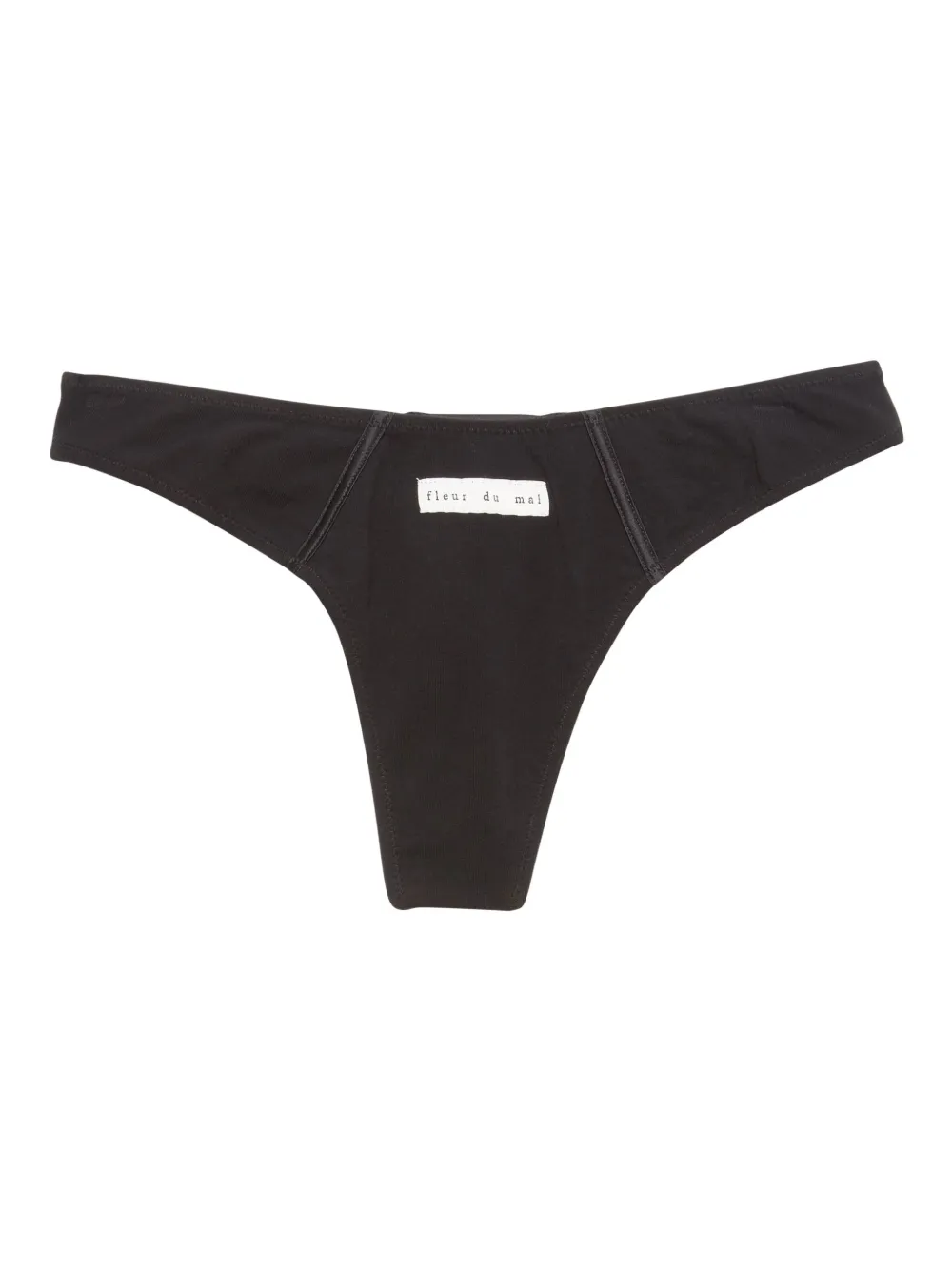Fleur Du Mal String met logodetail | Zwart | Image 1