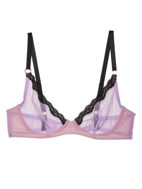 Fleur Du Mal sheer tulle demi bra