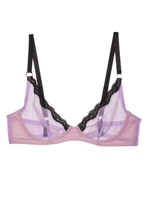 Soutien-gorge à empiècements en tulle - Fleur Du Mal - Modalova