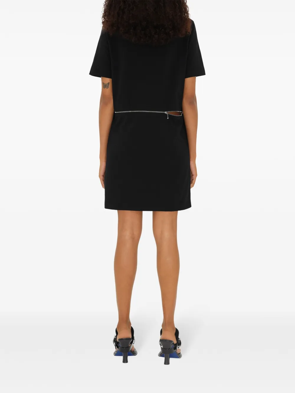 Burberry Cotton Dress In 黑色