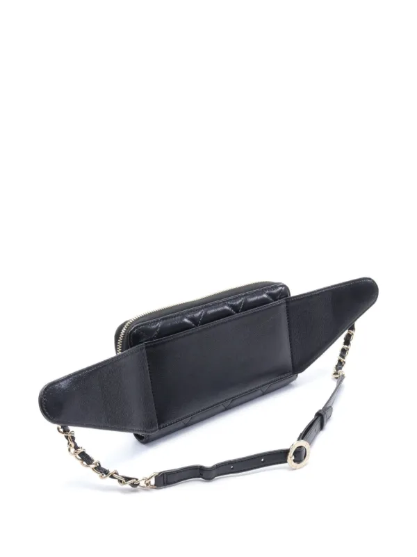 CHANEL Pre Owned Rinonera Con Acolchado De Rombos CC 2020 2021 Negro FARFETCH ES