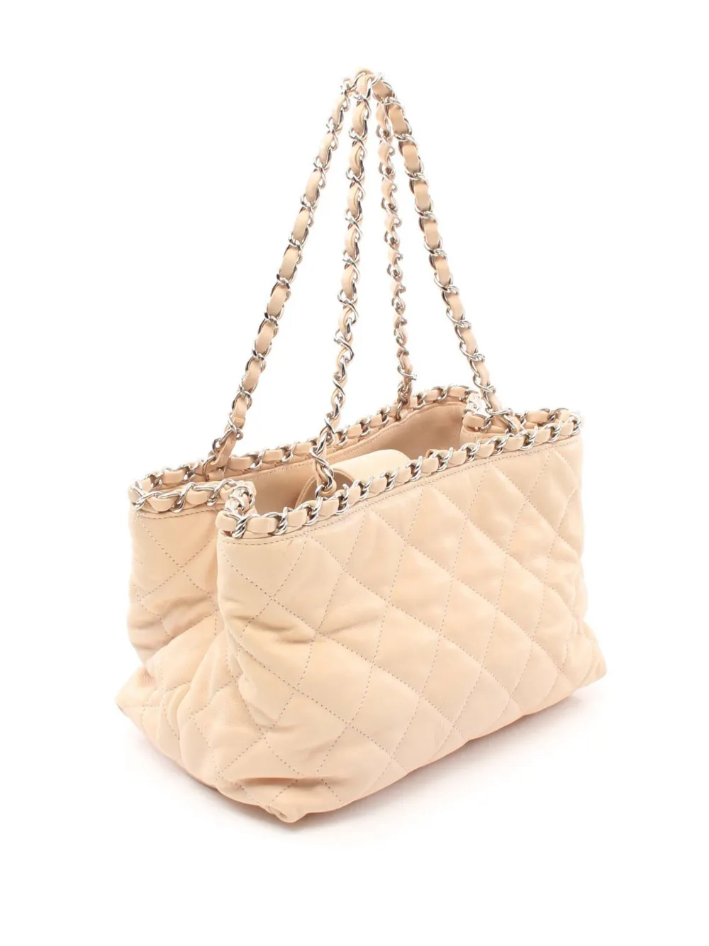 CHANEL Pre-Owned 2010-2011 Chain Me shopper - Beige