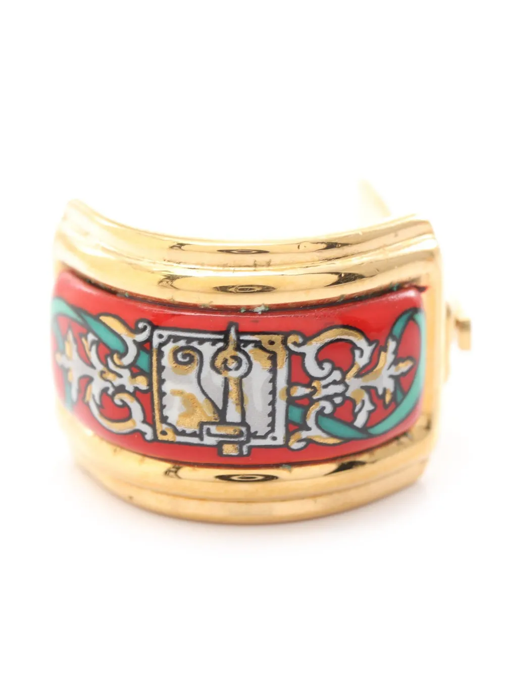 Hermès Pre-Owned 2000s Cloisonne Ware oorclips - Goud