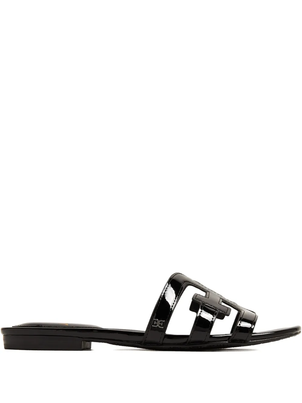 Sam Edelman Bay patent flat sandals Black