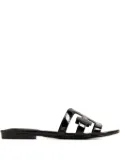 Sam Edelman Bay patent flat sandals - Black